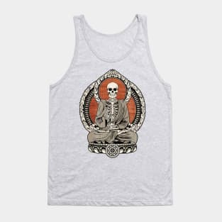 Starving Buddha Wood Grain Tank Top